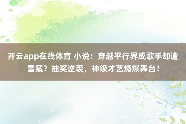 开云app在线体育 小说：穿越平行界成歌手却遭雪藏？抽奖逆袭，神级才艺燃爆舞台！